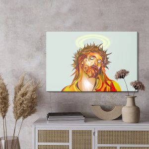 Peinture sur toile Portrait Du Christ – Image 3