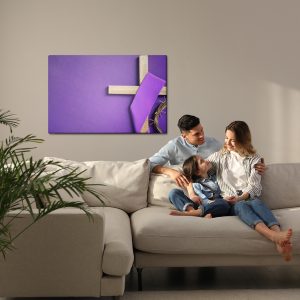 Peinture sur toile Croix Sur Fond Violet – Image 7