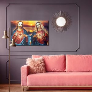 Peinture sur toile Mère De Dieu Avec Jésus – Image 4