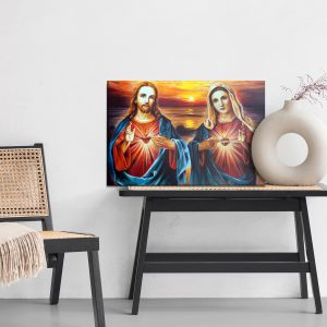 Peinture sur toile Mère De Dieu Avec Jésus – Image 6