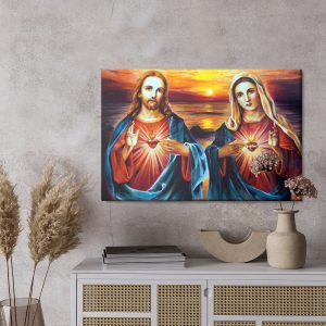 Peinture sur toile Mère De Dieu Avec Jésus – Image 3