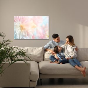 Peinture sur toile Pivoines Pastels – Image 7