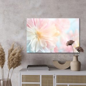 Peinture sur toile Pivoines Pastels – Image 3