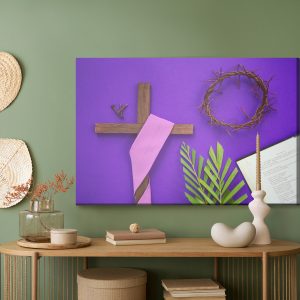 Peinture sur toile Symboles Du Carême – Image 5