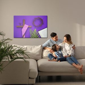 Peinture sur toile Symboles Du Carême – Image 7