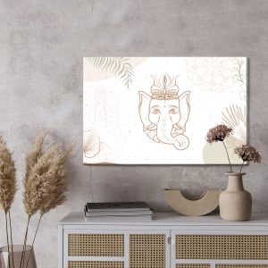 Peinture sur toile Dessin De Ganesha – Image 3