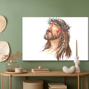 Peinture sur toile Christ Dans La Couronne D'épines – Image 5