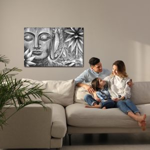 Peinture sur toile Bouddha Pendant La Méditation – Image 7