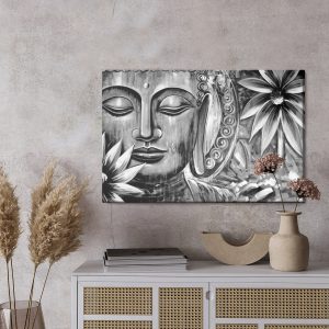 Peinture sur toile Bouddha Pendant La Méditation – Image 3