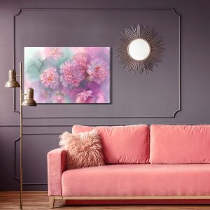 Peinture sur toile Rose Pivoine – Image 4