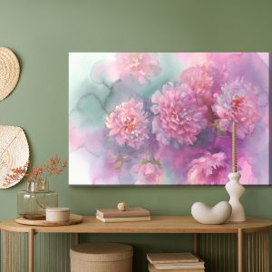 Peinture sur toile Rose Pivoine – Image 5