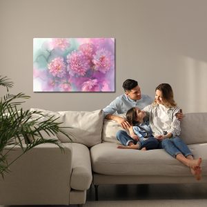 Peinture sur toile Rose Pivoine – Image 7