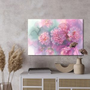 Peinture sur toile Rose Pivoine – Image 3