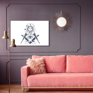 Peinture sur toile Oeil Qui Voit Tout – Image 4