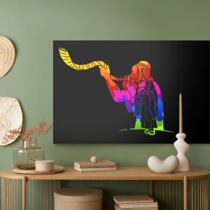 Peinture sur toile Juif Soufflant Du Cor – Image 5