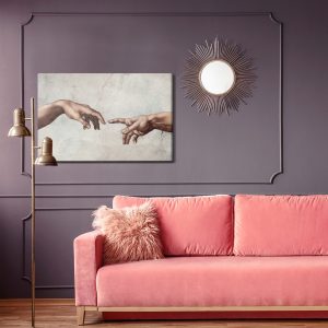 Peinture sur toile La Création D'adam – Image 4