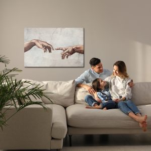 Peinture sur toile La Création D'adam – Image 7