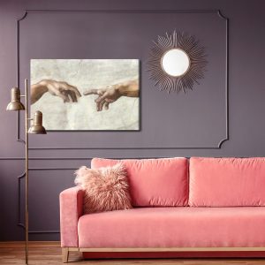 Peinture sur toile La Création Peinte D'adam – Image 4