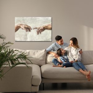 Peinture sur toile La Création Peinte D'adam – Image 7