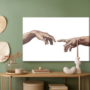 Peinture sur toile La Création Minimaliste D'adam – Image 5