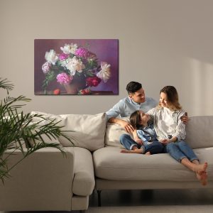 Peinture sur toile Pivoines Aux Fruits – Image 7