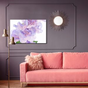 Peinture sur toile Pivoines Dans Les Tons Violets – Image 4