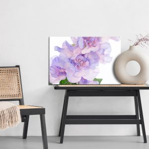 Peinture sur toile Pivoines Dans Les Tons Violets – Image 6