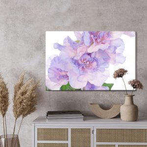 Peinture sur toile Pivoines Dans Les Tons Violets – Image 3