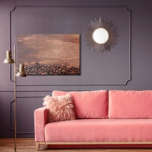 Peinture sur toile Grains De Café Sur Un Fond De Bois – Image 4