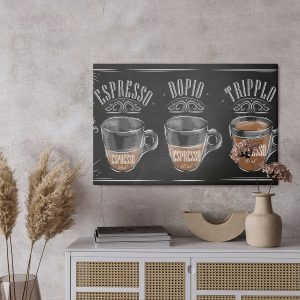 Peinture sur toile Café Expresso Vintage – Image 3