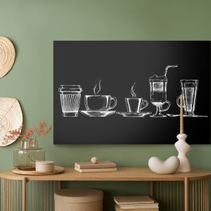 Peinture sur toile Ensemble De Tasses À Café – Image 5