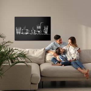 Peinture sur toile Ensemble De Tasses À Café – Image 7