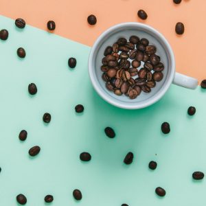 Peinture sur toile Une Tasse De Grains De Café – Image 1
