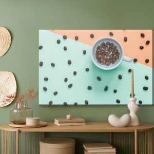 Peinture sur toile Une Tasse De Grains De Café – Image 5