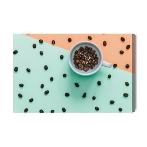 Peinture sur toile Une Tasse De Grains De Café – Image 2