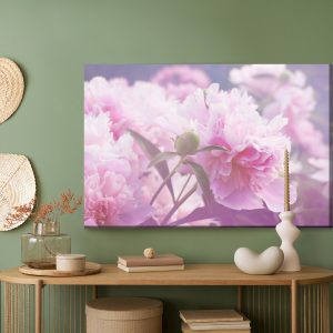 Peinture sur toile Roses Pivoines Lumineuses – Image 5