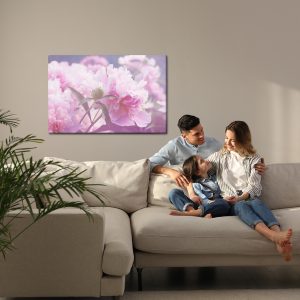 Peinture sur toile Roses Pivoines Lumineuses – Image 7