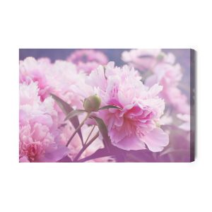 Peinture sur toile Roses Pivoines Lumineuses – Image 2