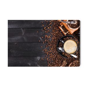 Peinture sur toile Tasse De Café Noire – Image 2