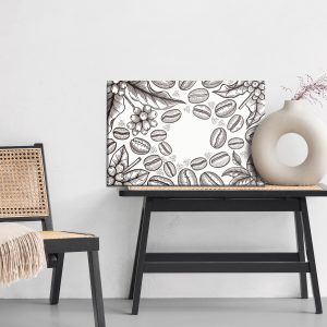 Peinture sur toile Dessiner Des Grains De Café – Image 6