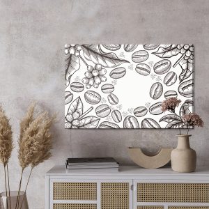 Peinture sur toile Dessiner Des Grains De Café – Image 3