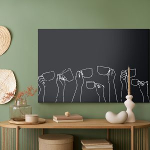 Peinture sur toile Mains Tenant Des Tasses – Image 5