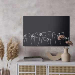 Peinture sur toile Mains Tenant Des Tasses – Image 3