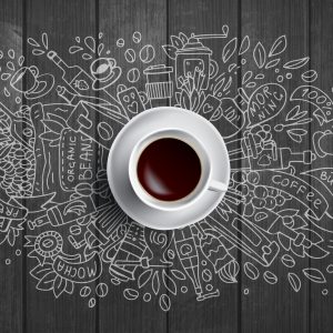 Peinture sur toile Tasse De Café Blanche – Image 1