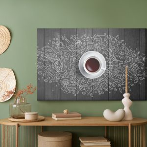 Peinture sur toile Tasse De Café Blanche – Image 5
