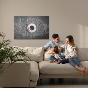 Peinture sur toile Tasse De Café Blanche – Image 7
