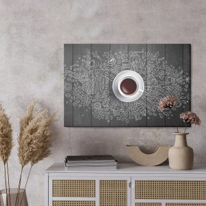 Peinture sur toile Tasse De Café Blanche – Image 3