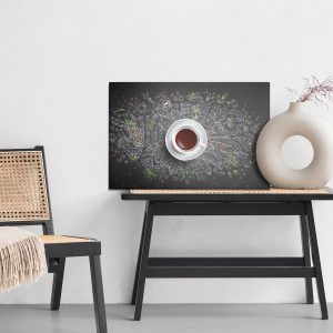 Peinture sur toile Vue De Dessus Du Café – Image 6