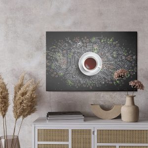 Peinture sur toile Vue De Dessus Du Café – Image 3
