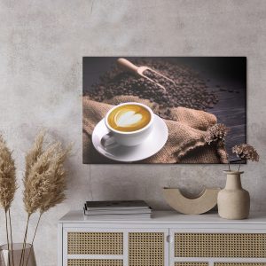 Peinture sur toile Une Tasse De Café Au Lait – Image 3